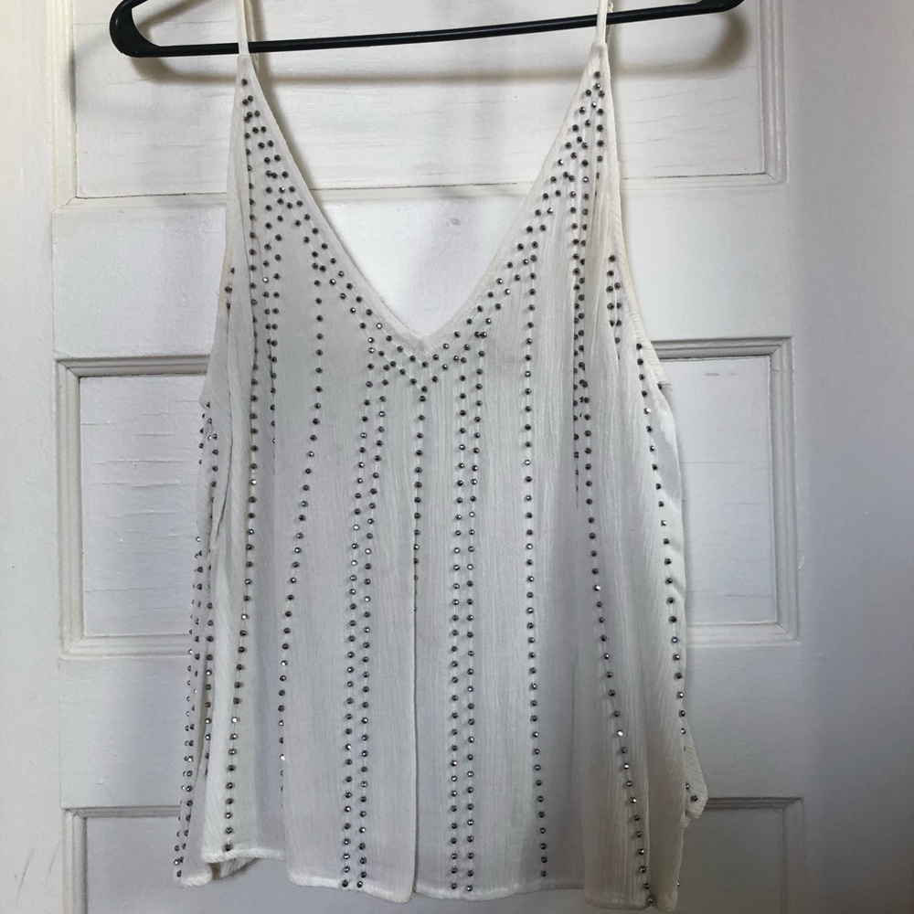 Beaded Free People tank top